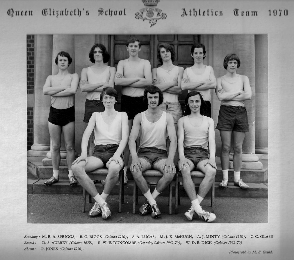 QE athletics team, 1970