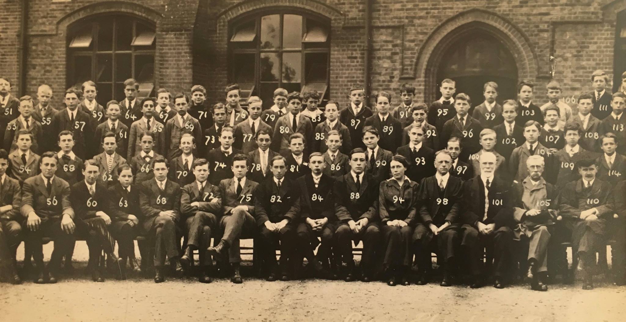 Whole school, 1919 (section 2)