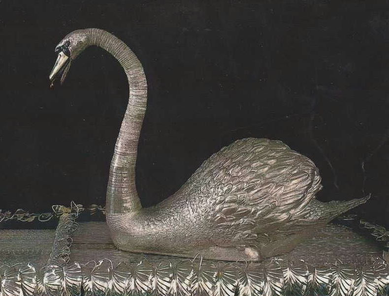 Mechanical swan in the Bowes Museum, Barnard Castle.